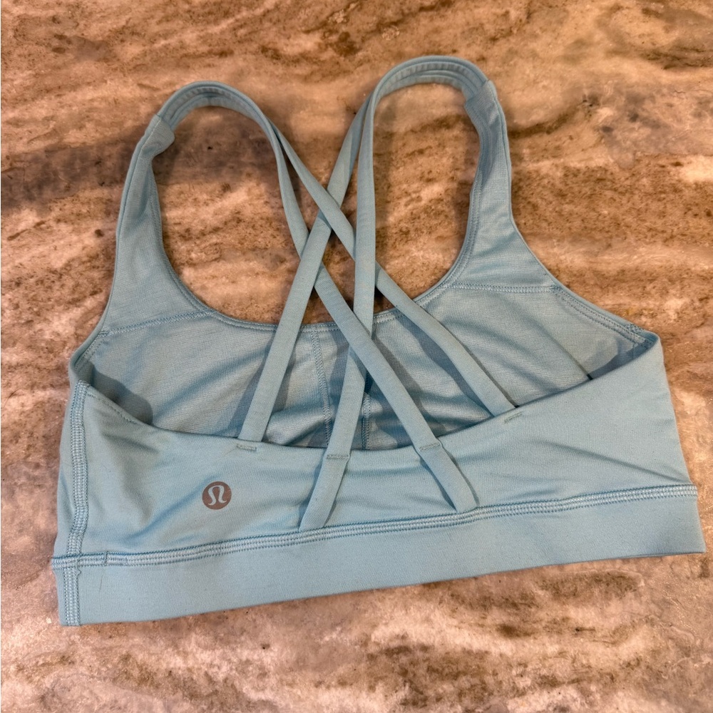 lululemon Energy Bra Light Blue Sz 4
